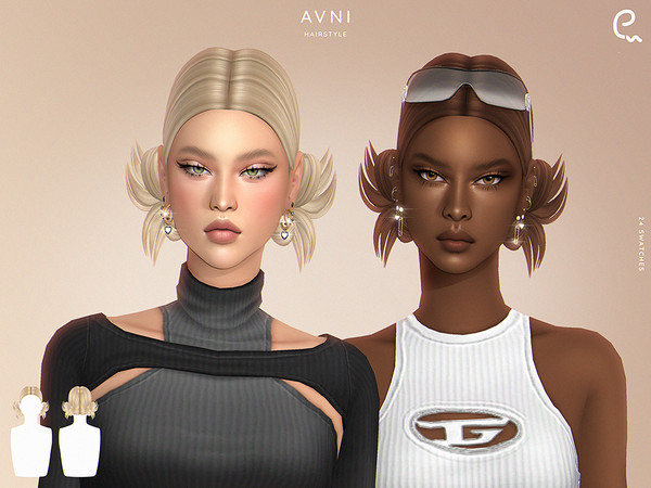 Sims 4 — Avni Hairstyle by Enriques4 — New Mesh