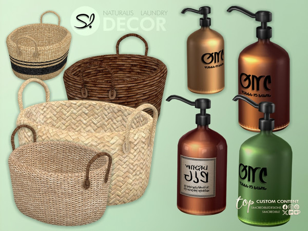 Sims 4 — Naturalis Laundry- Basket by SIMcredible! — Bringing back our all time most downloaded series in 21 years