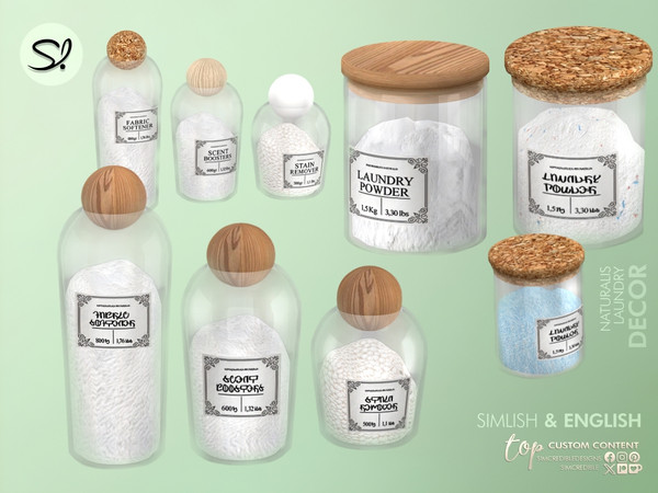 Sims 4 — Naturalis Laundry- Stain Remover Glass by SIMcredible! — Bringing back our all time most downloaded series in 21