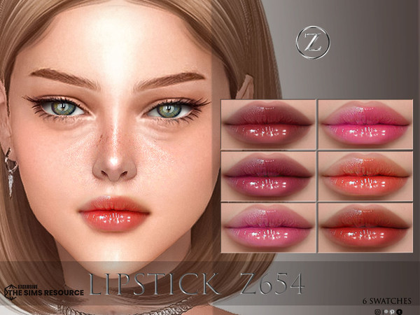 Sims 4 — LIPSTICK Z654 by ZENX — Base Game