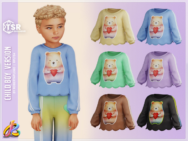 Sims 4 — Boy Top 308 - Child by RobertaPLobo — Top 308 - Child boy version - TS4