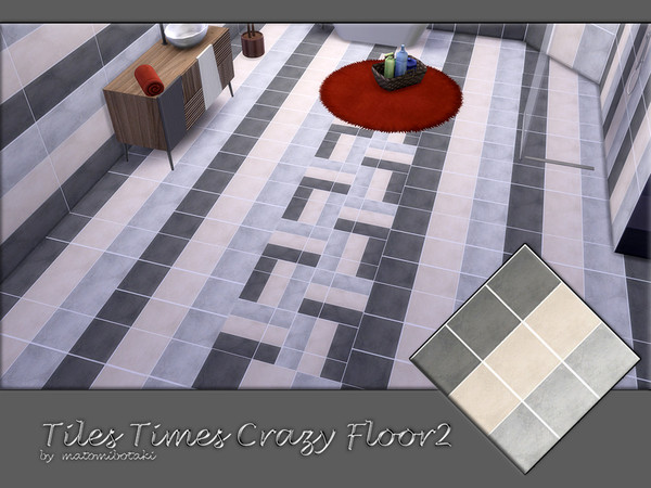 Sims 4 — Tlle Times Crazy Floor2.package by matomibotaki — Why always horizontal stripes? Stripes always have a