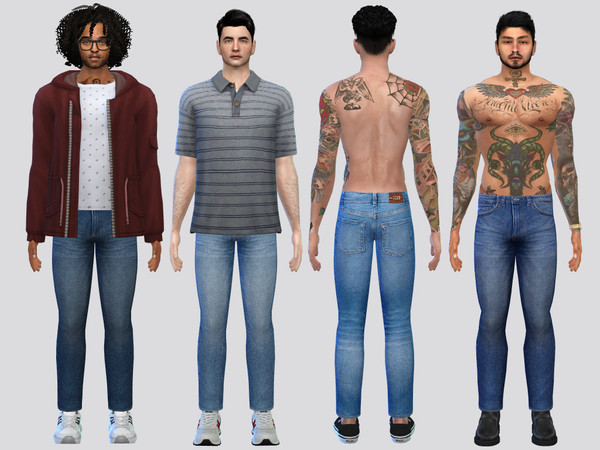 Sims 4 — Pen Slim Fit Jeans by McLayneSims — TSR EXCLUSIVE