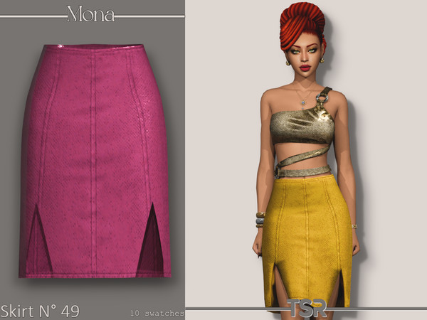 Sims 4 — Skirt_49 by Mona — -New mesh-