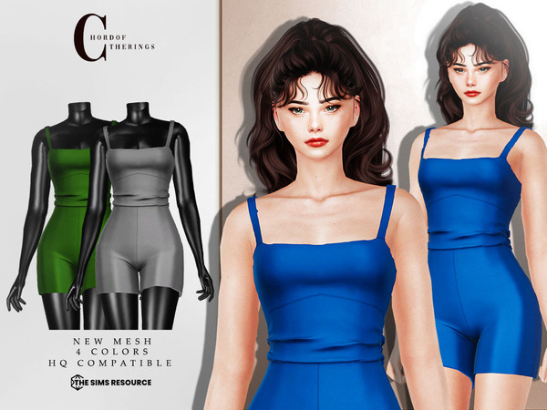 Sims 4 — Jumpsuit O-71 by ChordoftheRings — ChordoftheRings Jumpsuit O-71 - 4 Colors
