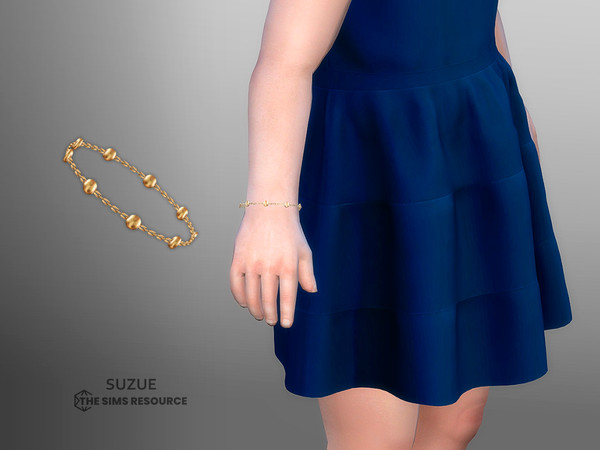 Sims 4 — Alicia Bracelet Toddler by Suzue — New Mesh (Suzue)