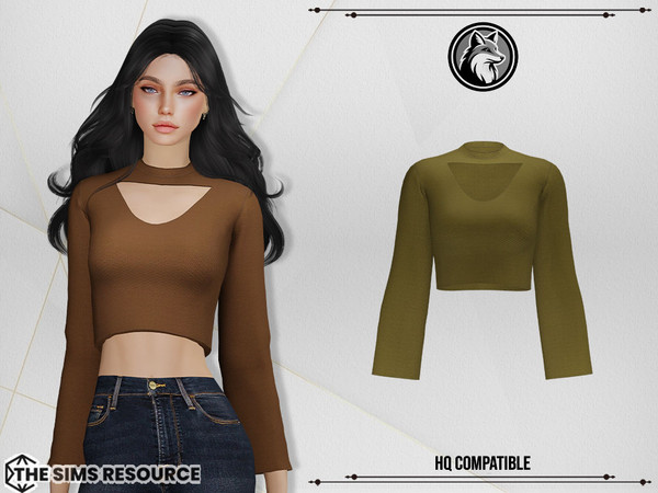 Sims 4 — Sarah top by ForLima — 6 Colors