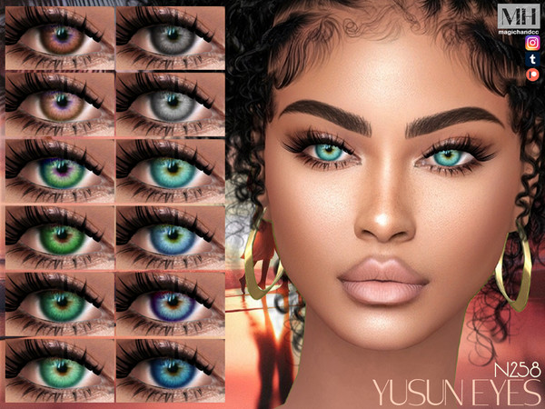 Sims 4 — Yusun Eyes N258 by MagicHand — Celestial gaze eyes for males and females in 16 colors - HQ Compatible.