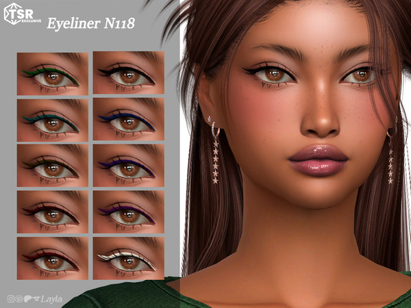 Sims 4 — Eyeliner N118 by Layla — Previews were made using HQ Mod
