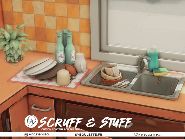 Sims 4 — Scruff & Stuff - Counter Island vintage clean by Syboubou — Scruff and Stuff is the spiritual successor to