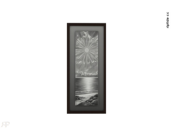 Sims 4 — Riptide CC Wall Stories Venezuelan Tropical Shore by Riptidecc — A curated gallery of seven distinct wall art