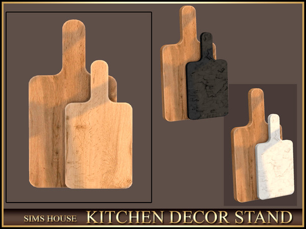 Sims 4 — Sims House TWO CUTTING BOARDS | KITCHEN DECOR STAND by Sims_House — KITCHEN DECOR STAND
