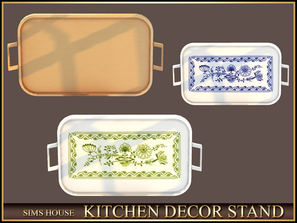 Sims 4 — Sims House TRAY | KITCHEN DECOR STAND by Sims_House — KITCHEN DECOR STAND