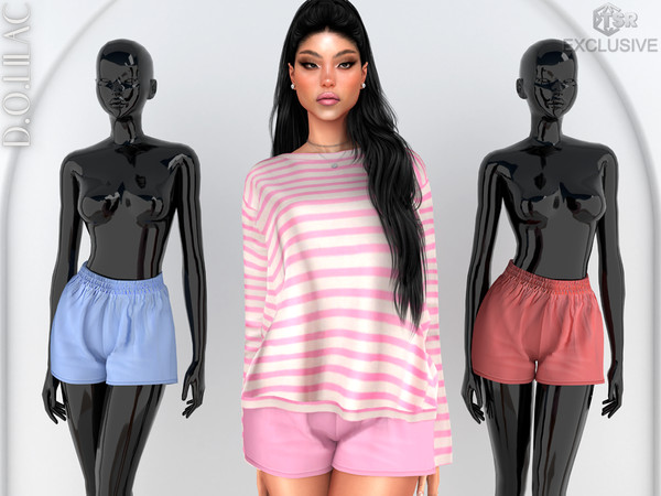 Sims 4 — Cotton Shorts DO0830 by DOLilac — Custom thumbnail