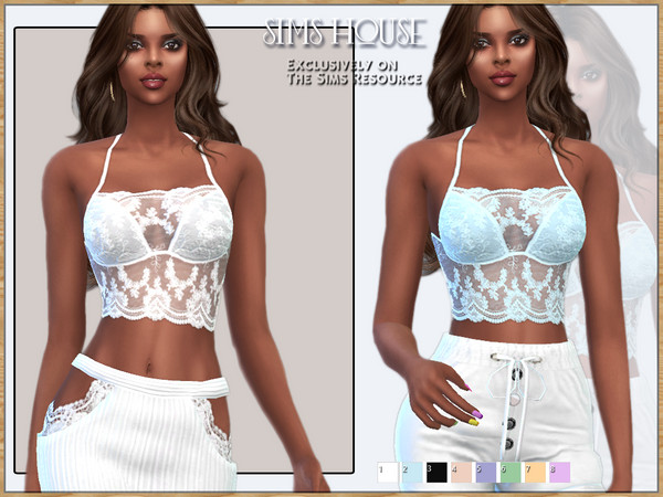 Sims 4 — LACE BRALETT by Sims_House — LACE BRALETT