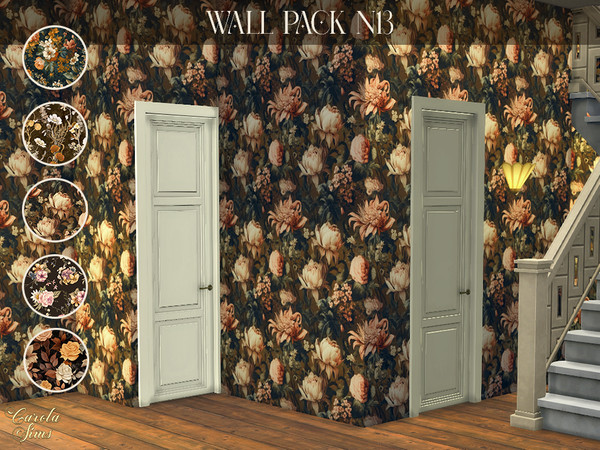 Sims 4 — Wall Pack N13 by xCarolaSimsx — Found under Build Mode in Wall Patterns