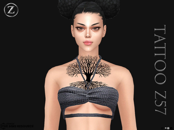 Sims 4 — TATTOO Z57 by ZENX — Base Game