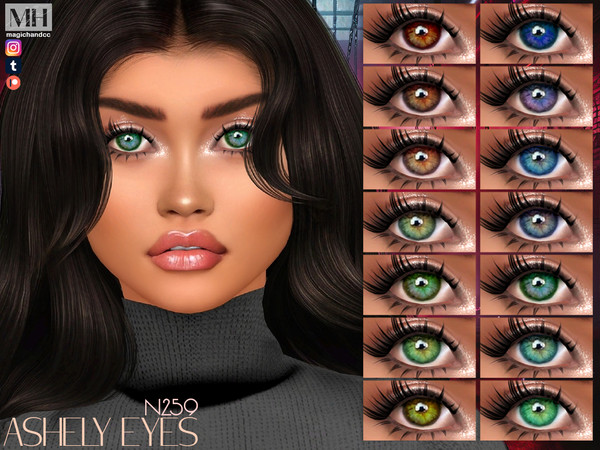 Sims 4 — Ashely Eyes N259 by MagicHand — Urban prism eyes for males and females in 16 colors - HQ Compatible.