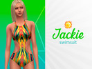 Sims 4 — Jackie Swimsuit by sharingsims — About Jackie Swimsuit : - Base Game Compatible; - 8 swatches; - Teen to Elder;