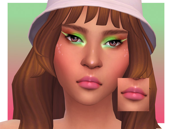 Sims 4 — Late May Lipstick by Sagittariah — base game compatible, 10 swatches, properly tagged, enabled for all occults,