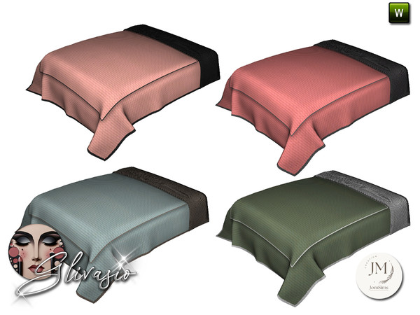Sims 4 — Glivasio bedroom blanket by jomsims — Here is the final part of the "Glivasio" set, dedicated to the