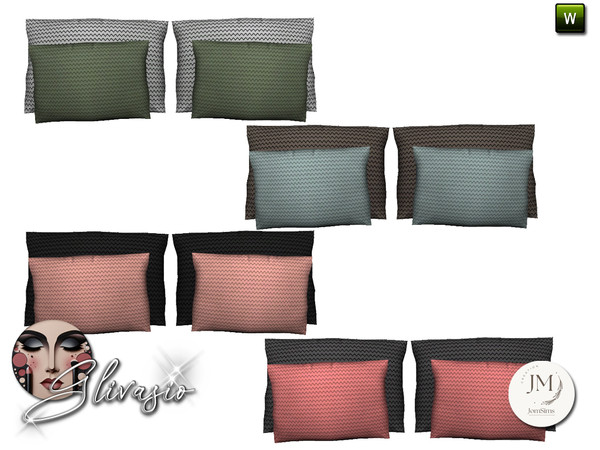 Sims 4 — Glivasio bedroom cushions by jomsims — Here is the final part of the "Glivasio" set, dedicated to the
