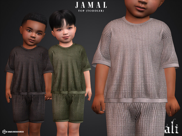 Sims 4 — JAMAL top (toddler) by ali1 — Textured oversized Top