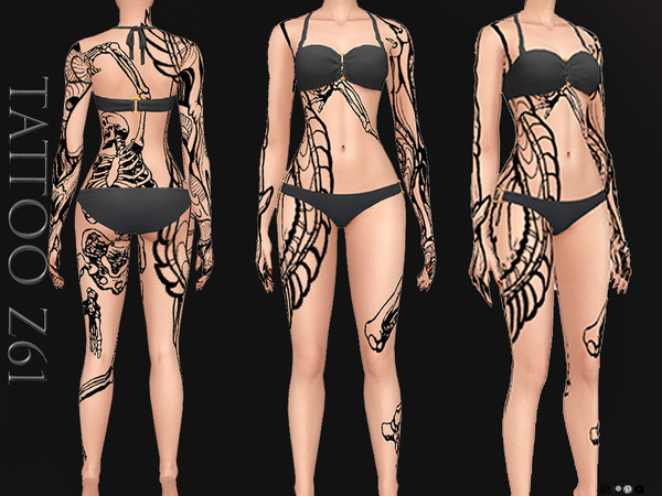 Sims 4 — TATTOO Z61 by ZENX — Base Game