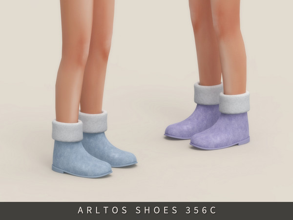 Sims 4 — Winter short boots Child by Arltos — 10 colors.
