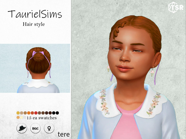 Sims 4 — tere-Hairstyle by taurielsims — All lods