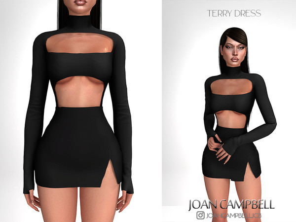 Sims 4 — TERRY DRESS by Joan_Campbell_Beauty_ — 10 swatches Custom thumbnail Original mesh