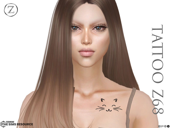 Sims 4 — TATTOO Z68 by ZENX — Base Game