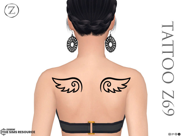 Sims 4 — TATTOO Z69 by ZENX — Base Game