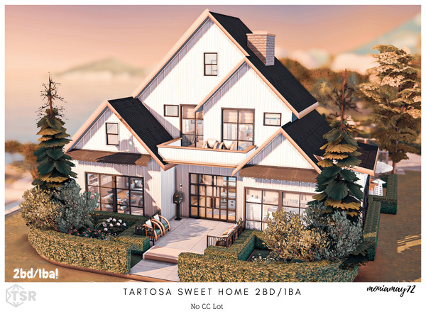 Sims 4 — Tartosa Sweet Home by Moniamay72 — A lovely Family American House.