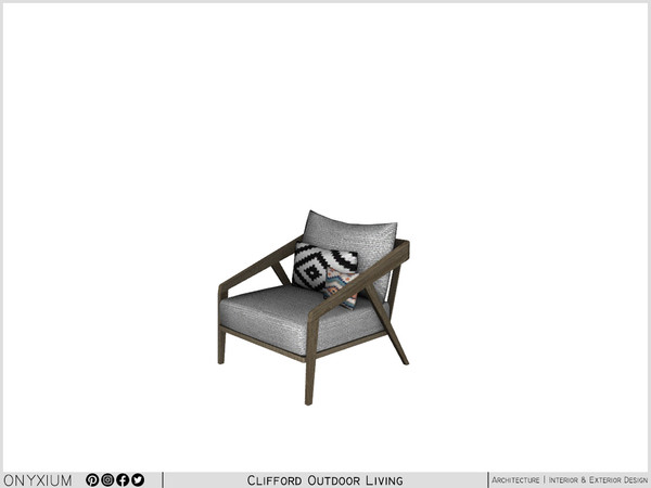 Sims 3 — Clifford Sofa Single by Onyxium — Onyxium@TSR Design Workshop Outdoor And Garden Collection - Belong To The 2025