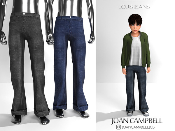 Sims 4 — LOUIS JEANS CHILD VERSION by Joan_Campbell_Beauty_ — 5 swatches Custom thumbnail Original mesh