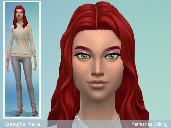 Sims 4 — Dakota Vela by patreshasediting2 — Dakota Vela is such a sassy teen, she is outgoing and neat, what more could