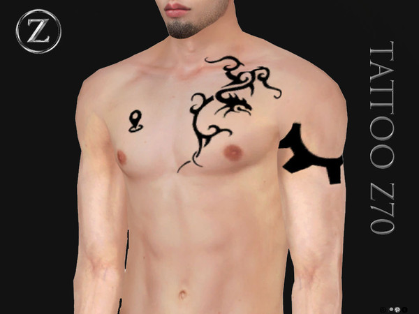 Sims 4 — TATTOO Z70 by ZENX — Base Game