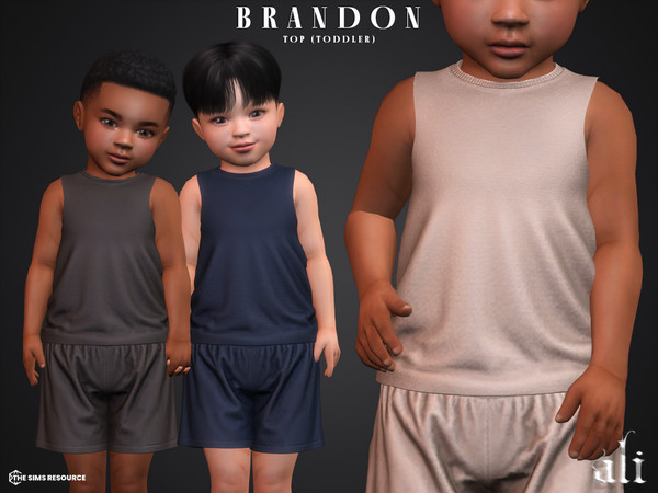 Sims 4 — BRANDON top (toddler) by ali1 — Tank Top
