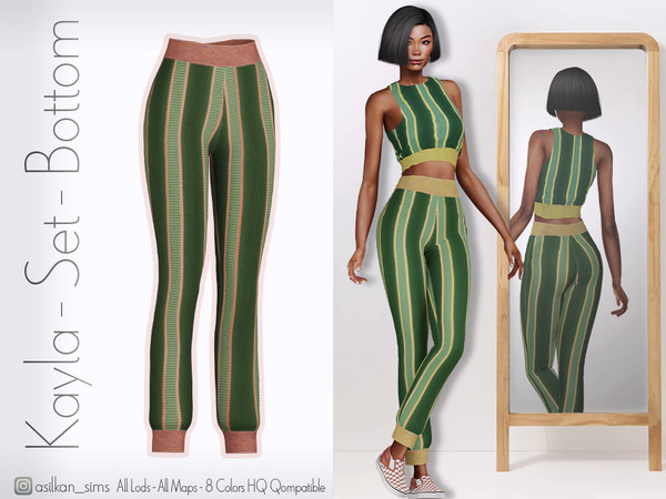 Sims 4 — Kayla Set  Bottom - ACN 634 by Asilkan — - 8 Colors