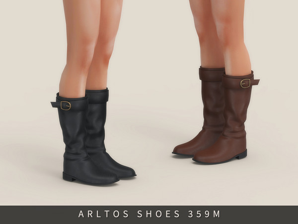 Sims 4 — Retro boots Male by Arltos — 7 colors.