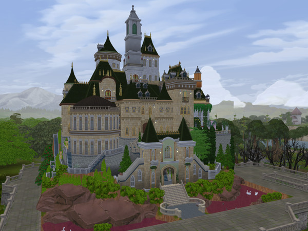 Sims 4 — Belle and Beast Castle by AlexTheHuskarl — A breathtaking architectural masterpiece nestled in a storybook