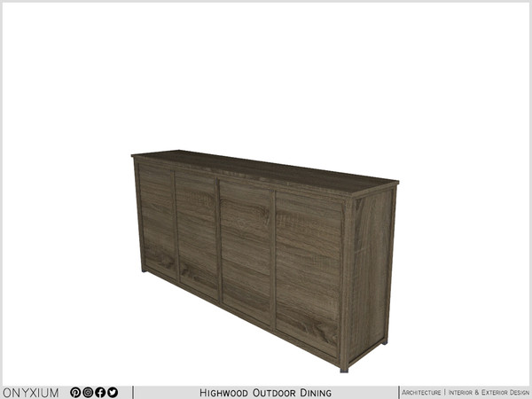 Sims 3 — Highwood Console Table by Onyxium — Onyxium@TSR Design Workshop Outdoor And Garden Collection - Belong To The