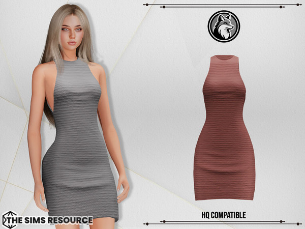 Sims 4 — Kayle Dress by ForLima — 6 Colors