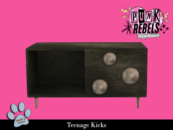 Sims 4 — Teenage Kicks - Furniture by siomisvault — Cool punk stuff to give that room the attitude you need! Thank you so