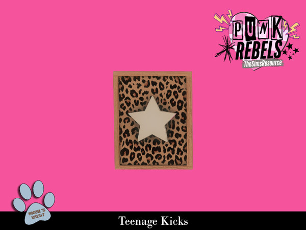 Sims 4 — Teenage Kicks - Painting by siomisvault — Cool punk stuff to give that room the attitude you need! Thank you so