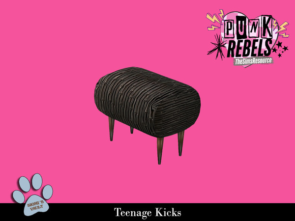 Sims 4 — Teenage Kicks - Seat by siomisvault — Cool punk stuff to give that room the attitude you need! Thank you so much