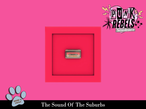 Sims 4 — The Sound Of THe Suburbs - Cassette Painting by siomisvault — And also made this another punk set because I love