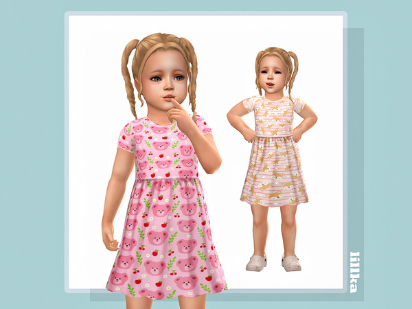 Sims 4 — Mirelli Dress by lillka — 6 swatches