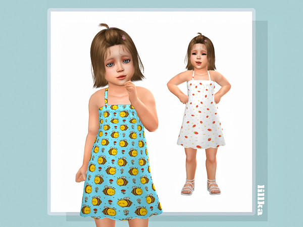 Sims 4 — Nessa Dress by lillka — 6 swatches
